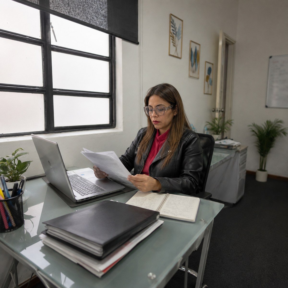 Dos personas revisando juntas la situación fiscal de una empresa